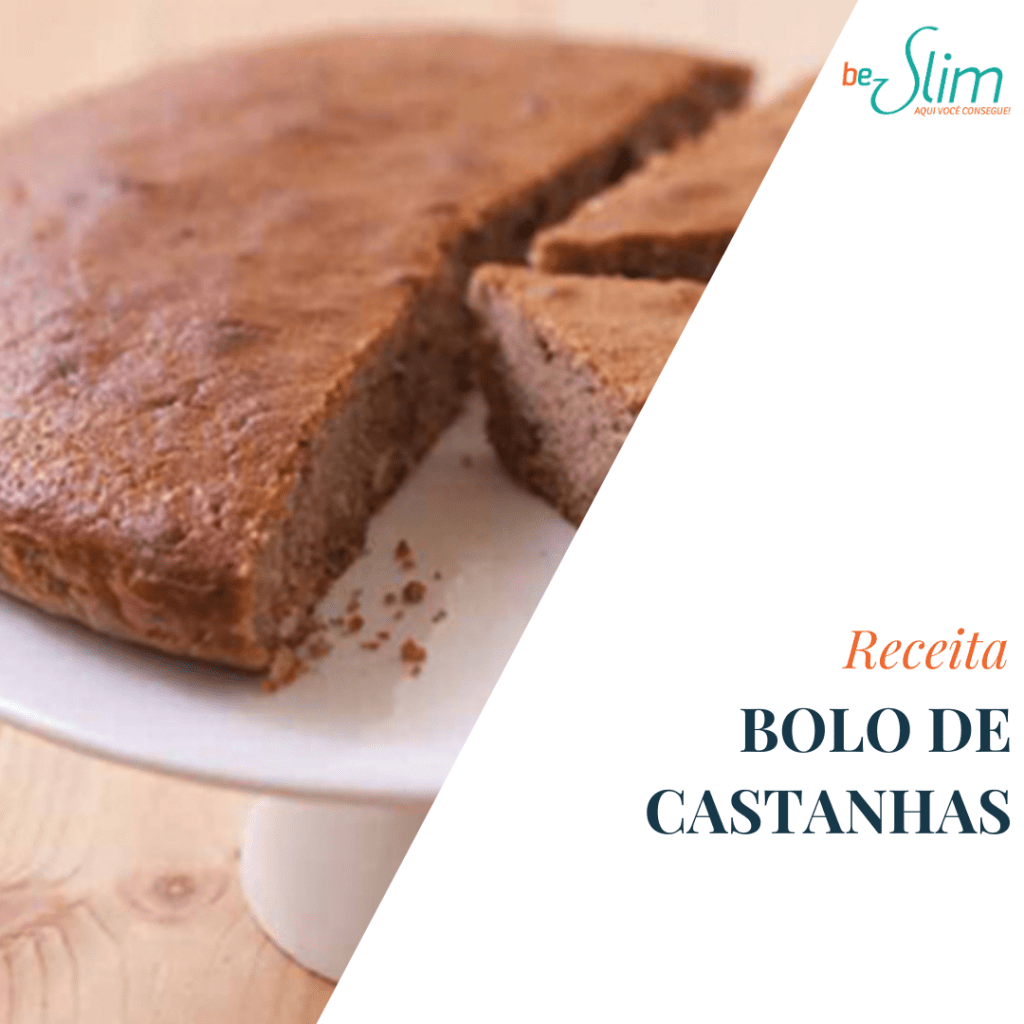 Bolo de castanhas com erva doce e laranja - Clínica be-Slim