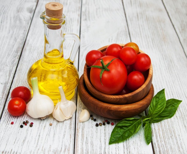 ingredientes para fazer a bruschetta